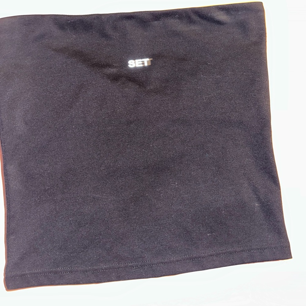 set active black Tube Top